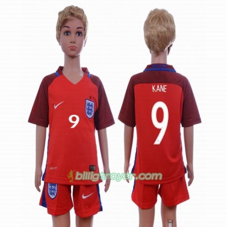 Billige Fotballdrakter England Harry Kane 9 Barn Bortedraktsett 2016 Kortermet