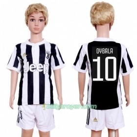 Billige Fotballdrakter Juventus Paulo Dybala 10 Barn Hjemmedraktsett 2017/18 Kortermet