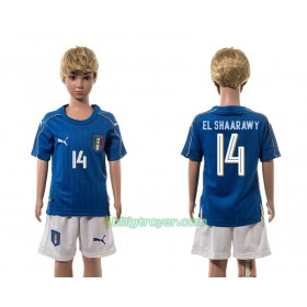 Billige Fotballdrakter Italia El Shaarawy 14 Barn Hjemmedraktsett 2016 Kortermet