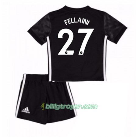 Billige Fotballdrakter Manchester United Marouane Fellaini 27 Barn Bortedraktsett 2017/18 Kortermet