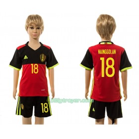 Billige Fotballdrakter Belgia Nainggolan 18 Barn Hjemmedraktsett 2016 Kortermet